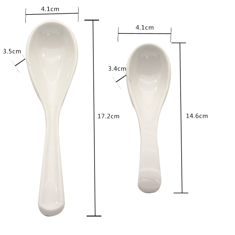 スプーンa5純白のメラミンスプーンのスープは磁器の食器の食堂の顔の碗の家庭の翼の尾のご飯のスプーンの義烏のメーカーに似せます。|undefined