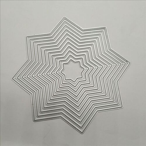 Cutting knife mold five-pointed star DIY knife mold carbon steel knife mold embossed knife mold etching knife mold scrapbook material