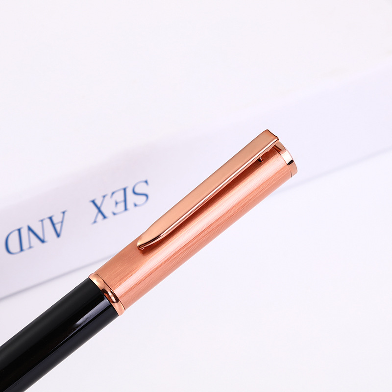 Fábrica al por mayor de alta gama firma pluma perla negocio publicidad regalo pluma bronce metal pluma impresión letras