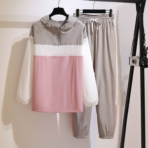 300斤大码女装2025秋季新款胖mm时尚遮肚休闲工装两件套套装61575图片