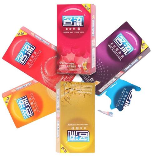 Celebrity Ultra-Thin Silk Thin Threaded Granule Premium Series Condoms, 10-pack, Adult Erotic Sex Products