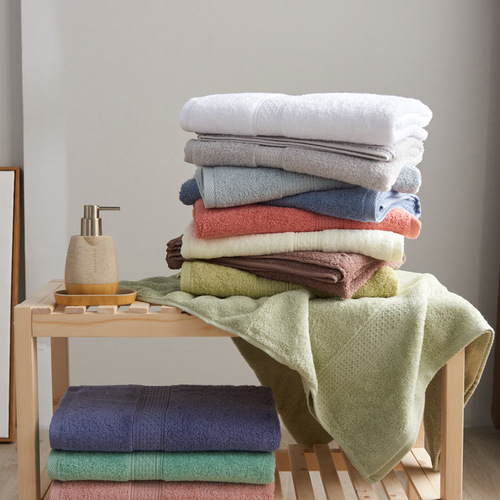 【Baihua Towel】Manufacturer wholesale minimalist fashion square towel towel bath towel set pure cotton adult