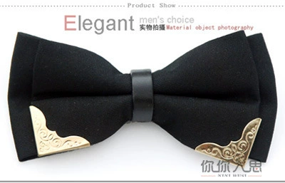 Metal tributarous tie men's Korean version of the formal dress party collar polyester silk leisure collar flower wholesale