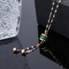 Brand fashionable chain for key bag  stainless steel, necklace, Korean style, 2020, internet celebrity, simple and elegant design