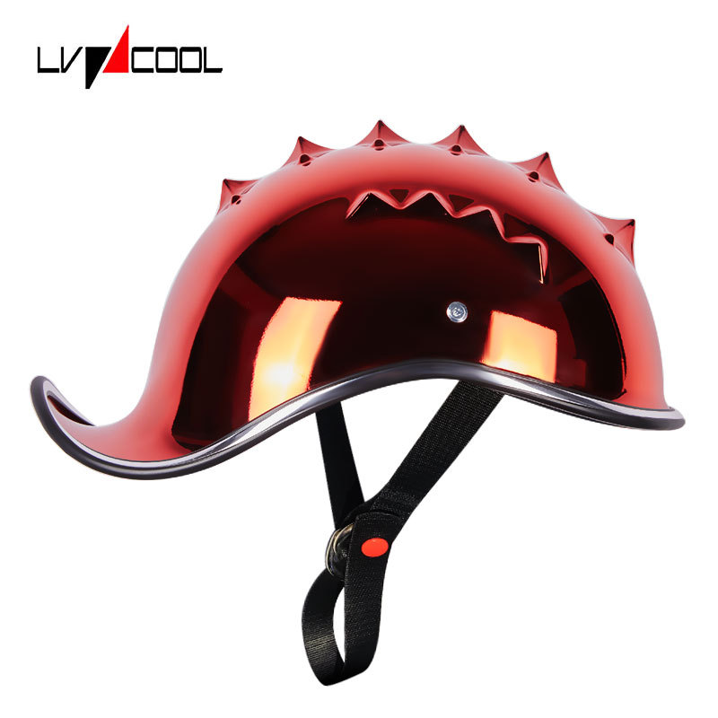 Casco de medio casco de coche eléctrico de los hombres de la fábrica de verano vintage Scoop casco al por mayor Harley casco deforme casco de la motocicleta