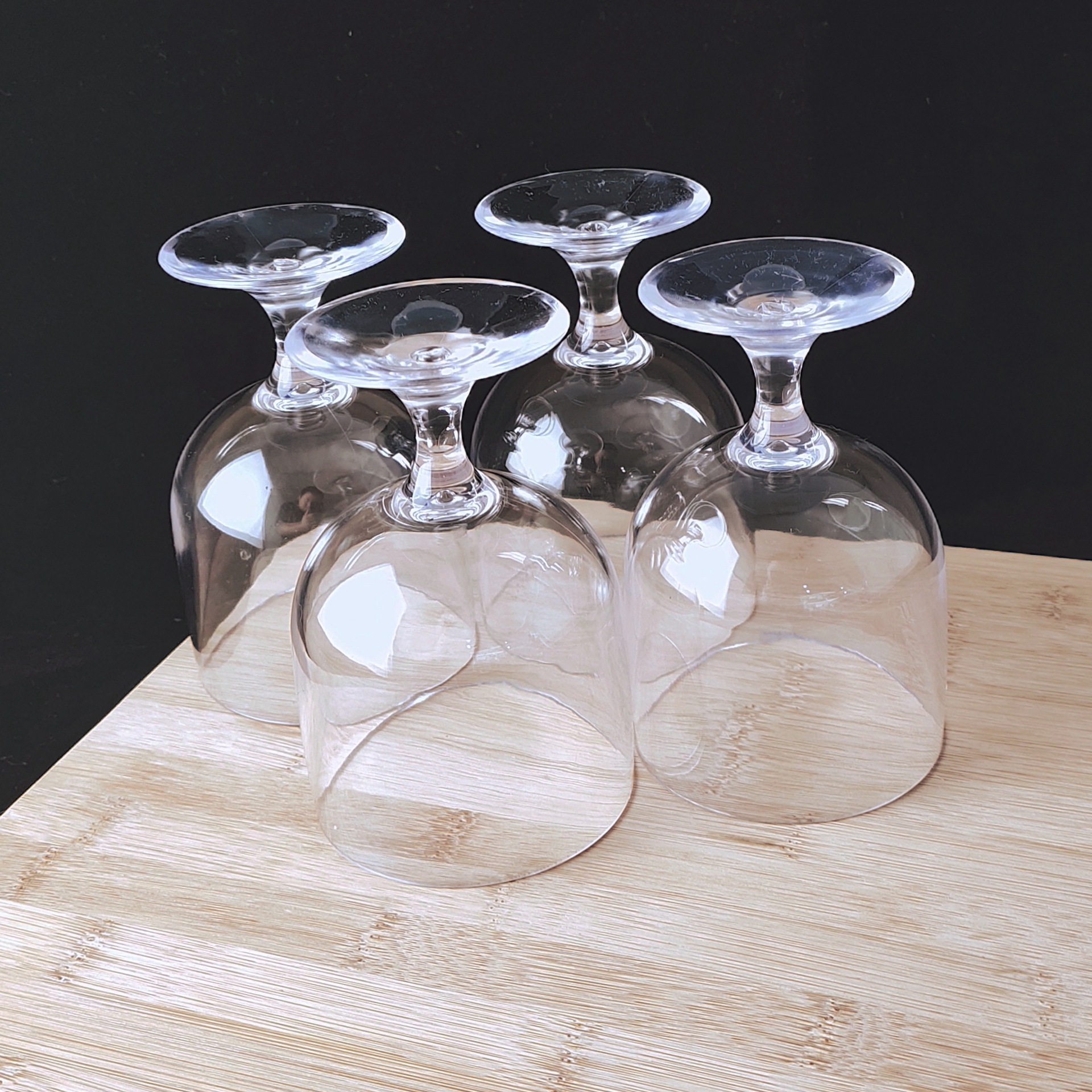 Directo de fábrica Brandi Copa de vino de plástico blanco copa de vino whisky copa de vino de patas cortas copa de vino