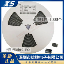 US1J��Ƭ��Ч��ָ�������SMA(DO-214AC) ����1A ��ѹ600V HER106