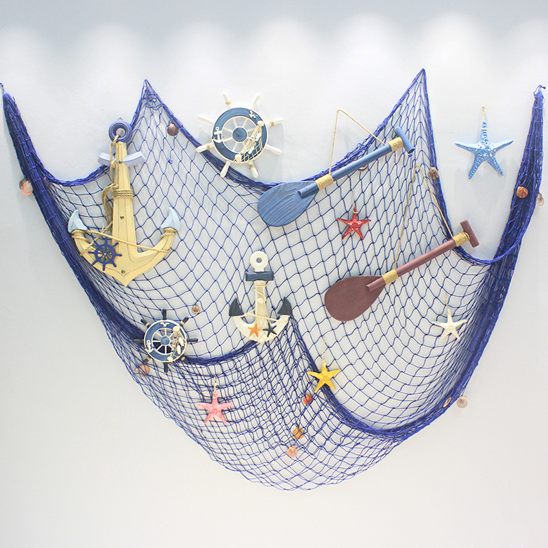 Special Promotion Mediterranean style decorative fishing nets thick…