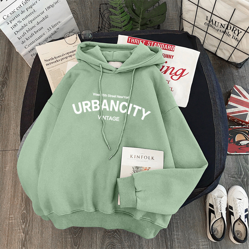 Otoño e invierno forrado de lana engrosada suéter de las mujeres sueltas de manga larga con capucha superior CEC abrigo de moda ins Comercio exterior transfronterizo image 2