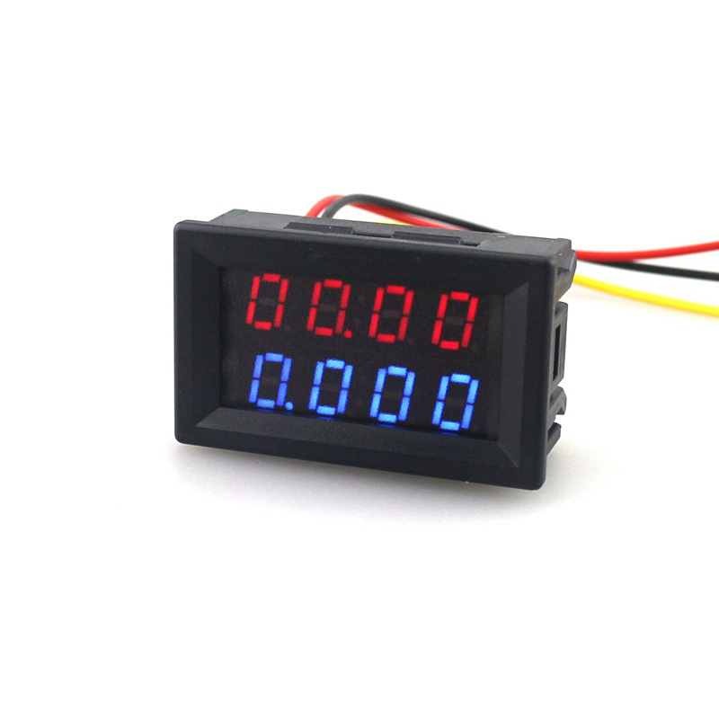 直流 4位双显示 LED数字电压电流表 双显表头 DC0-200V