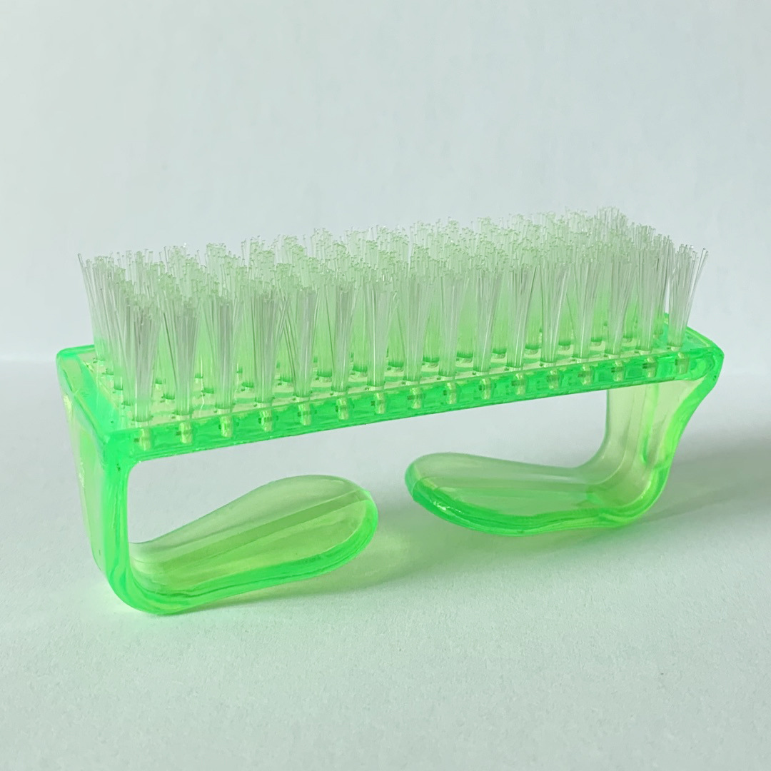 Herramientas de uñas cepillo de cuerno de plástico grande polvo de uñas cepillo de polvo cepillo de cuerno Limpieza de uñas Herramientas de limpieza