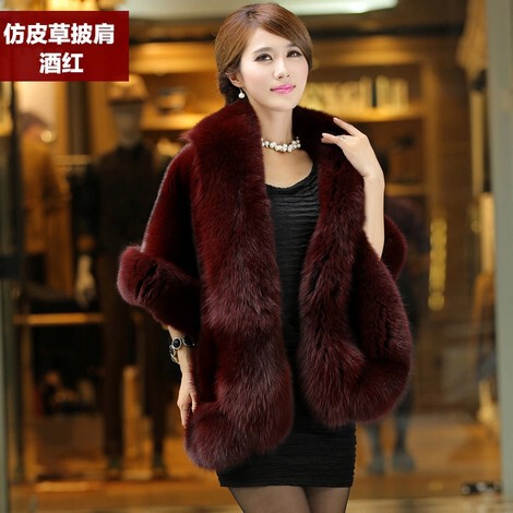 Fur gown, fluffy oversized shawl, faux fox-fur shawl, bridal gown shawl, fluffy coat, warm rabbit fur.