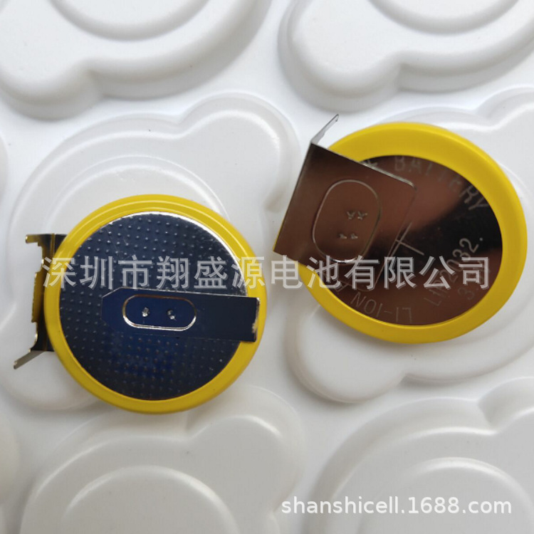 【企业集采】销售LIR2032充电高功率焊脚电池三脚卧式