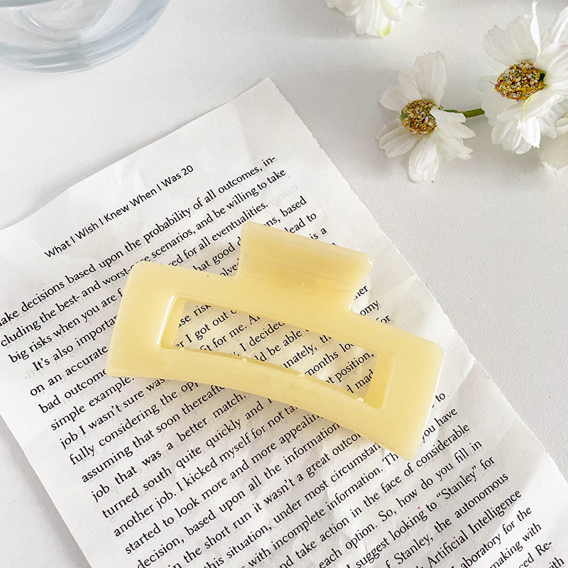 Corea del Sur elegante temperamento baño clip femenino neto rojo superior clip pelo espalda Cabeza clip pelo clip tocado