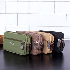 New 6.5-inch floor-wearing belt bag for men, multi-functional large-capacity mobile phone bag, waist bag, construction site manufacturer wholesale