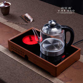 微可道可定制多功能电茶炉 煮茶电陶炉 恒温电水壶 底部手柄上水