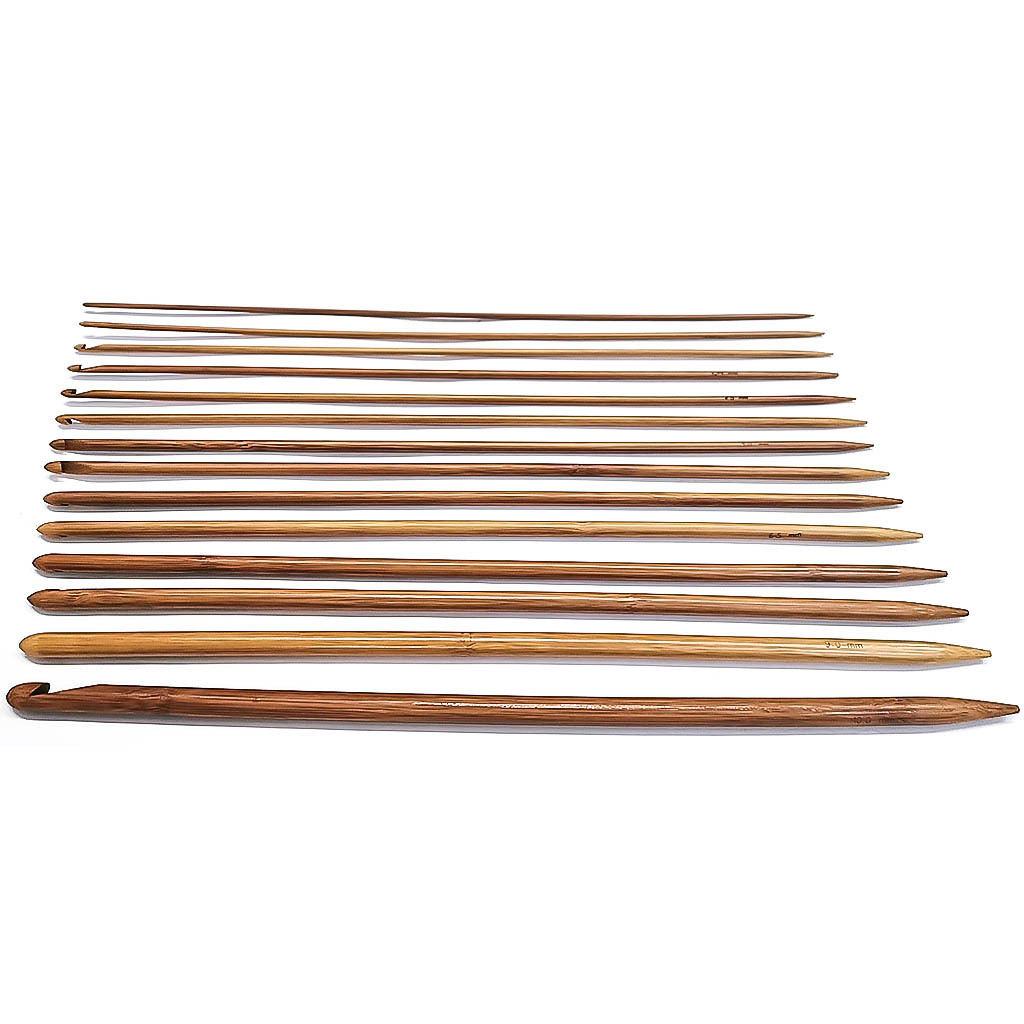 Suéter tejer herramientas Afganistán alargado crochet magia largo 35cm un conjunto de 14 bolsas