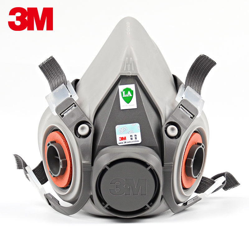 3M6200 + 6005 Anti-Virus máscara anti-formaldehído/Decoración de vapor orgánico fábrica química máscara protectora