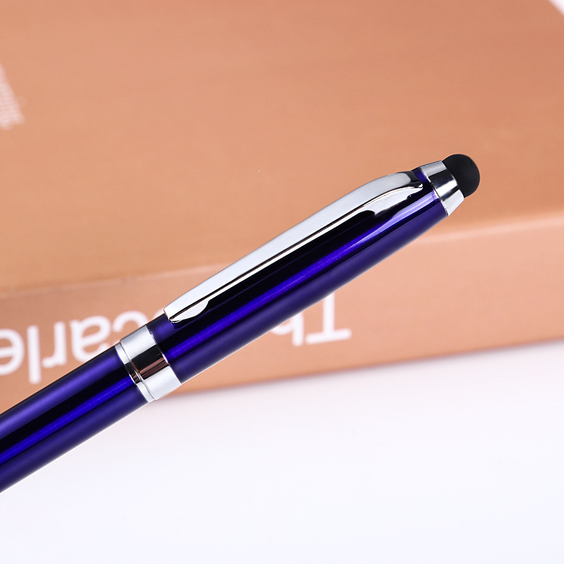 Fábrica al por mayor de alta gama bolígrafo pantalla táctil pluma de aceite pluma de metal impresión negocio publicidad pluma hotel regalo pluma
