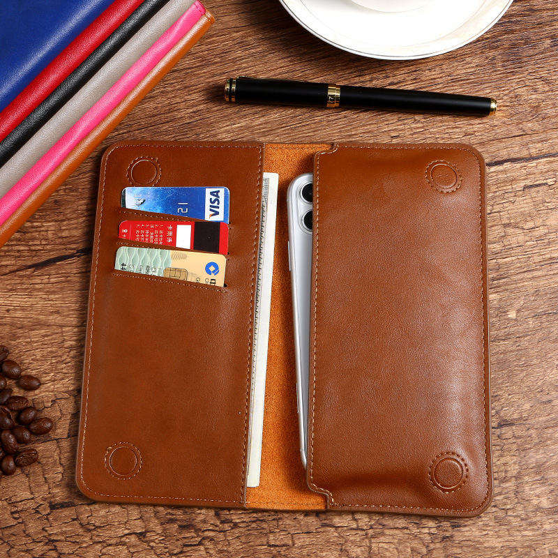 Suitable for Iphone15Pro Mobile Phone Case 5.8/ 6.1inch Wallet Universal Magnetic Protective Cover 14 Card Export