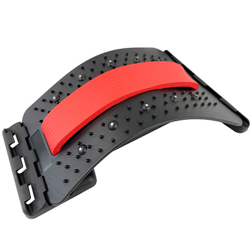 Lumbar traction device, waist straightener with silicone strip, waist stretch massage, soothing foreign trade back stretcher