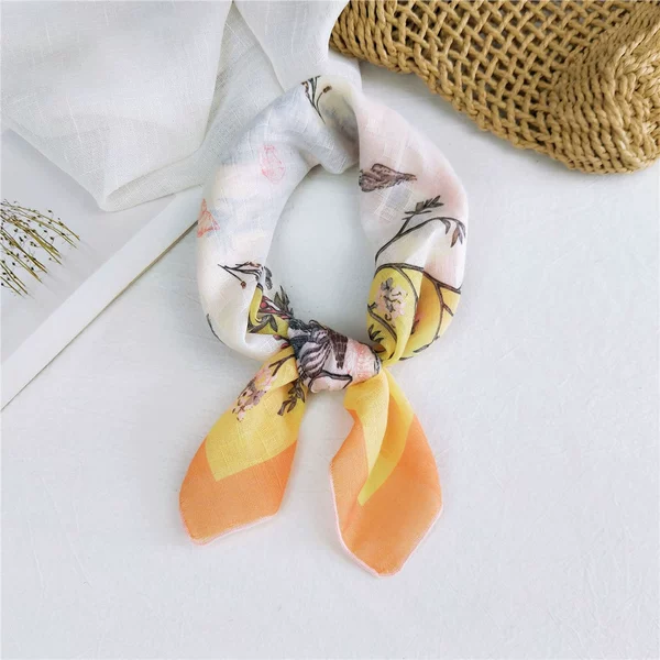 8 cotton fan shell flower yellow