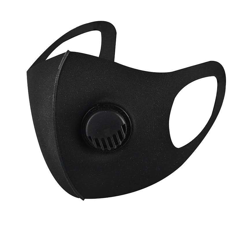 Nueva máscara de protección solar hombres y mujeres negro transpirable lavable máscara tridimensional dibujos animados impreso niños máscara de polvo