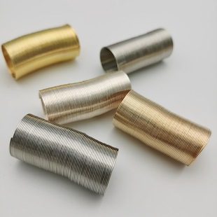 Memory steel ring beaded DIY steel wire material memory wire ring high quality color retention support customization