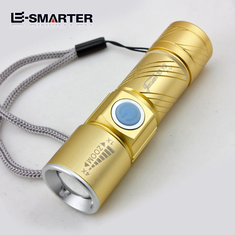 Q5 hogar diario USB Banco de la energía mini zoom linterna 501 Banco de la energía