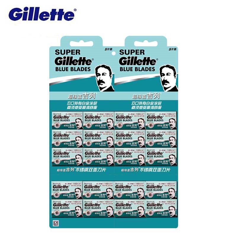 Suitable for super blue blade blue Gillette old-fashioned Shaver stainless steel double-sided blade old-fashioned manual razor