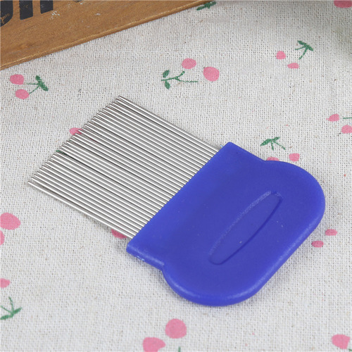 Pet grooming comb for cats and dogs, wholesale from the manufacturer, stainless steel flea and hair removal brush, massage pet supplies