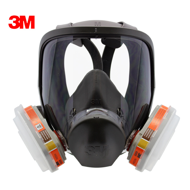 3M6800 máscara de gas con caja de veneno 6007 anti-Mercurio vapor Cloro gas industrial polvo de protección máscara completa