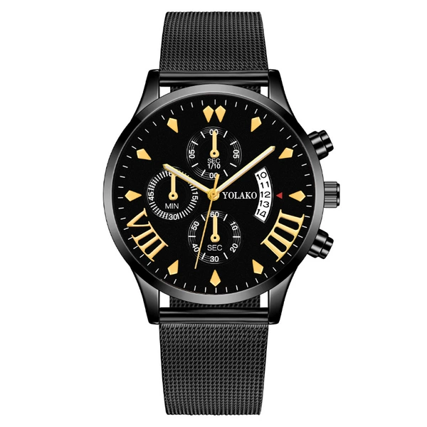 Golden needle black disk black shell black belt