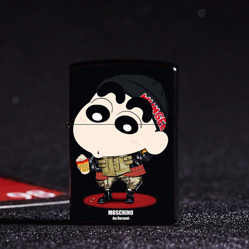 Cartoon animation pattern manufacturer wholesale trendy brand kerosene lighter creative new metal shell lighter