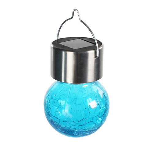 Outdoor solar crackle lights holiday event decoration colorful hanging ball lights garden outdoor waterproof solar landscape lights