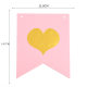 Theme fishtail party pull flag happy baby boy banner colorful flag children birthday decoration scene layout