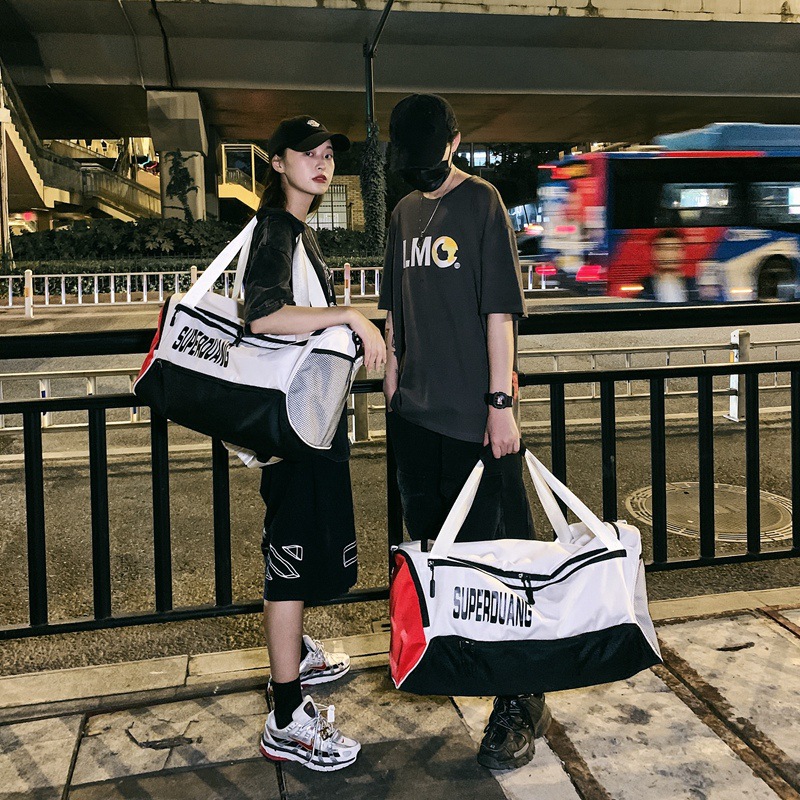 Wholesale Messenger Bag Men's Large Capacity Fitness Bag Couple Student Fashion Korean Style Japanese Style Casual Travel Bag
