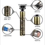 科美KM-1974A佛款L型镂空刀头雕刻理发器内置锂电池宽电压电推剪
