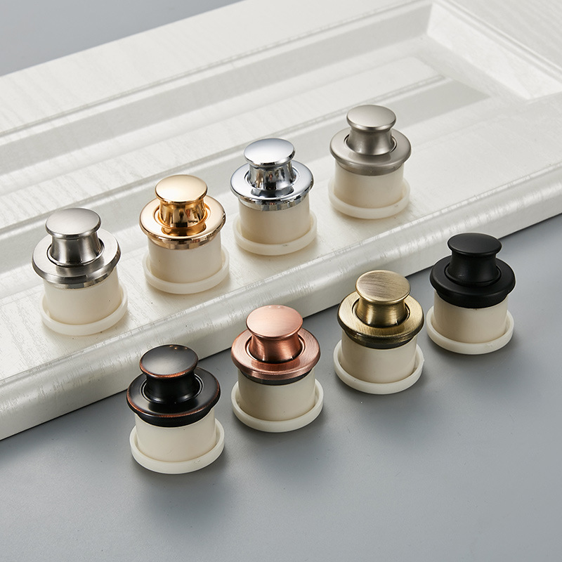 Modern simple hidden bounce tatami dark round spring handle drawer cabinet bounce handle wholesale