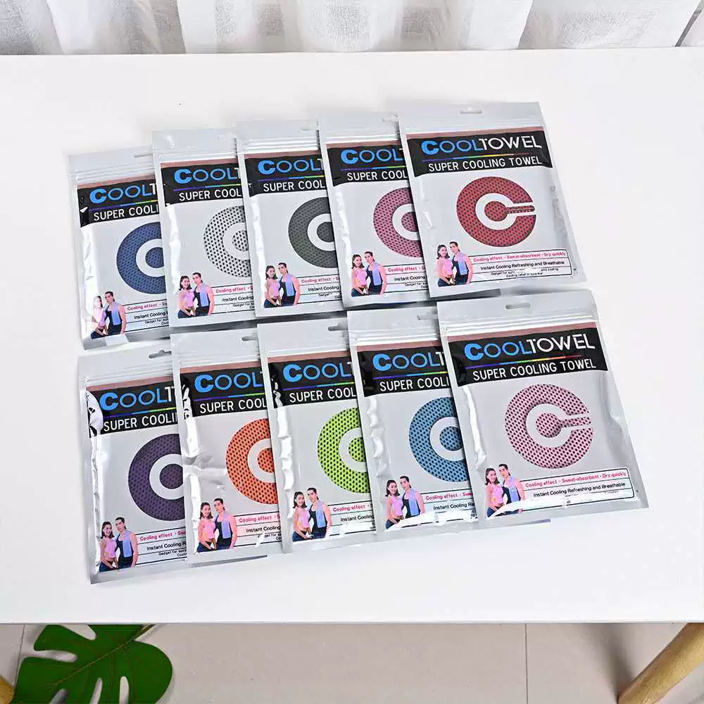 Термозащитное охлаждающее полотенце для льда из микрофибры, быстросохнущее Спортивное средство на открытом воздухе, двухцветное ледяное полотенце, холодное полотенце, Заводской магазин
