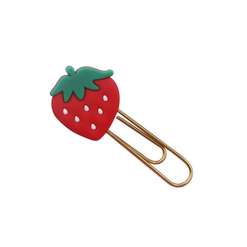 Korean ins cartoon avocado paper clip bookmark cute girl heart binding pin office paper clip paper clip