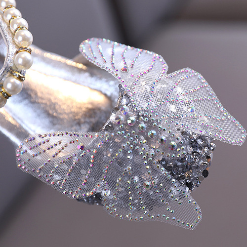 2024 Spring and Autumn New Korean Style Girls' Small, Medium and Large Children's Princess Girls' Casual Shoes Performance Shoes Trendy Leather Shoes