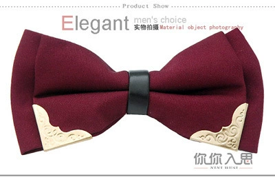 Metal tributarous tie men's Korean version of the formal dress party collar polyester silk leisure collar flower wholesale