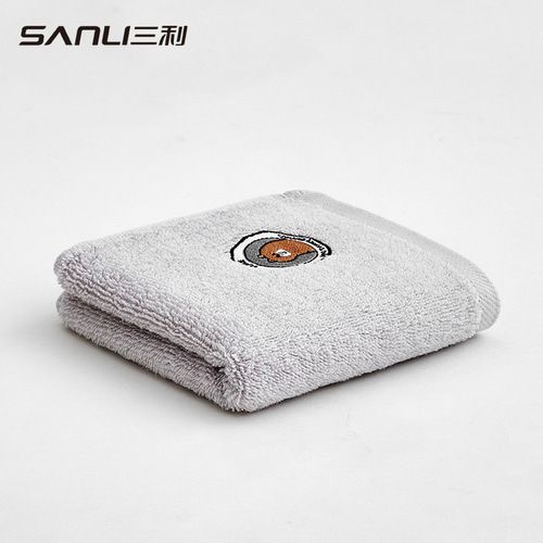 [New product] Sanli towel 25*50 baby face towel pure cotton towel embroidered hand towel baby saliva towel