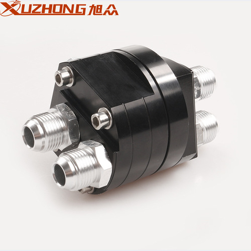 Car modification oil temperature gauge split oil pan metal oil pressure gauge oil cooler adapter two-in-one oil pan universal