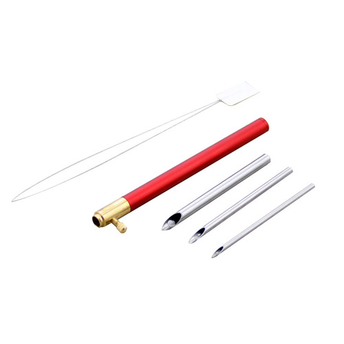 New style poke flower needle embroidery needle 3 heads exchangeable head embroidery set poke embroidery needle DYI tool factory direct sale