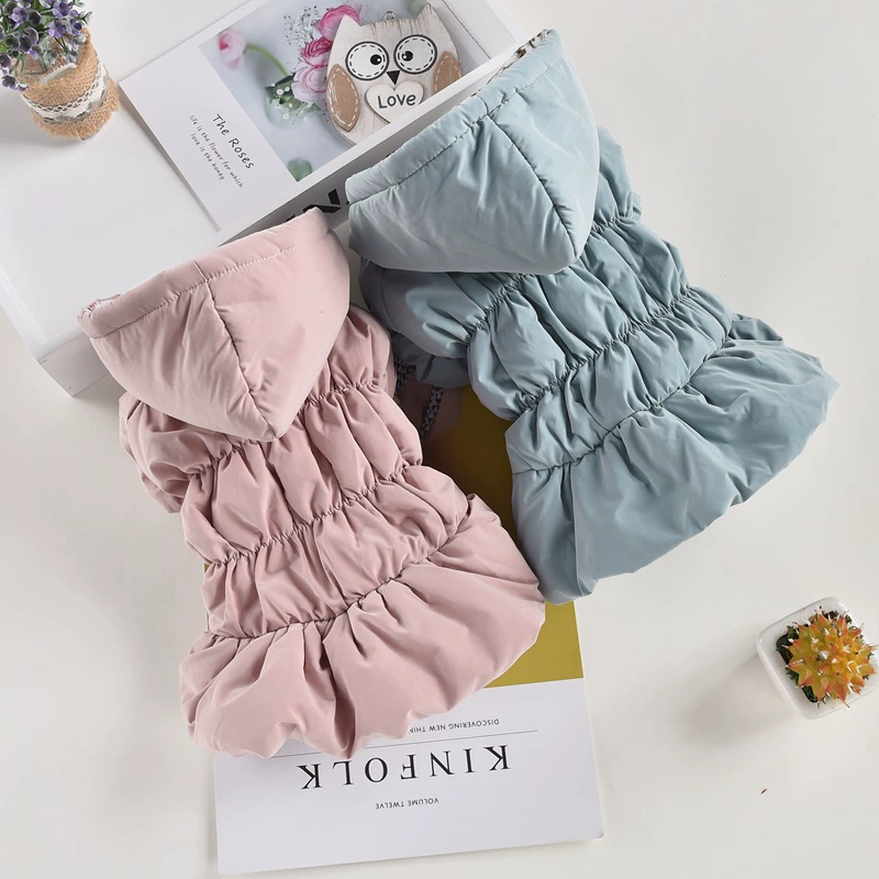 Новое хлопковое пальто для домашних собак, осенне-зимнее теплое пальто для маленьких собак, четыре ноги, контрастный цвет, шитье, плюшевый Шмель, медведь