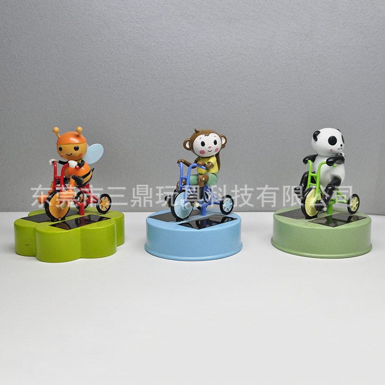 工厂加工生产太阳能摇摆摇头公仔玩偶 创意太阳能卡通动漫公仔