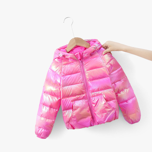New autumn and winter children's down jackets, Korean style cotton jackets, girls' colorful jackets and trendy tops, dropshipping