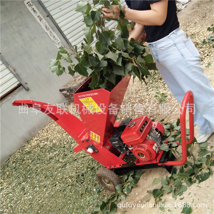 干湿果园碎枝机 大马力柴油树枝粉碎机 鲜树枝汽油粉碎机